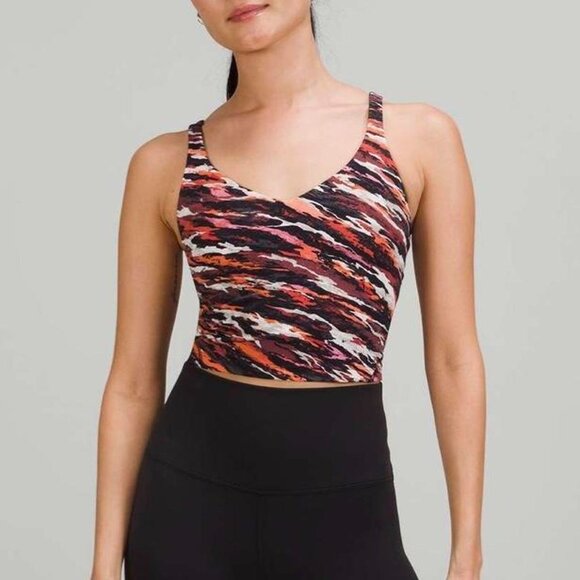 Lululemon Align Tank Lunar 2022New Year Tiger Tide Smoky Red Multi Size 12 Rare - Picture 11 of 11